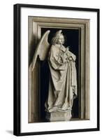 The Annunciation (Diptych, Left Pane), 1434-1435-Jan van Eyck-Framed Giclee Print