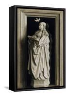 The Annunciation (Diptych, Right Pane), 1434-1435-Jan van Eyck-Framed Stretched Canvas