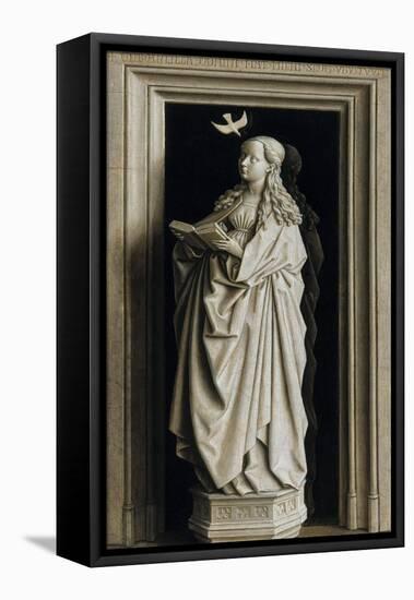 The Annunciation (Diptych, Right Pane), 1434-1435-Jan van Eyck-Framed Stretched Canvas