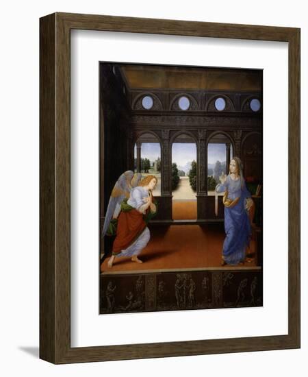 The Annunciation, early 1480s-Lorenzo di Credi-Framed Giclee Print