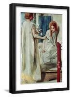 The Annunciation-Ecce Ancilla Domini (1840-50).-Dante Gabriel Rossetti-Framed Giclee Print