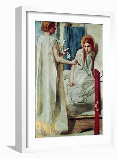 The Annunciation-Ecce Ancilla Domini (1840-50).-Dante Gabriel Rossetti-Framed Giclee Print