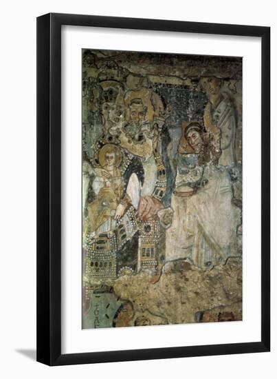 The Annunciation (Fresco in Santa Maria Antiqu), 565-578-null-Framed Giclee Print