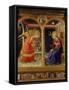 The Annunciation, from C. 1440 Altarpiece of Convent of Montecarlo-Fra Angelico-Framed Stretched Canvas