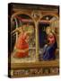 The Annunciation, from C. 1440 Altarpiece of Convent of Montecarlo-Fra Angelico-Stretched Canvas