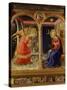 The Annunciation, from C. 1440 Altarpiece of Convent of Montecarlo-Fra Angelico-Stretched Canvas