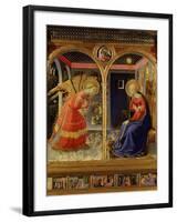 The Annunciation, from C. 1440 Altarpiece of Convent of Montecarlo-Fra Angelico-Framed Photographic Print