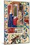 The Annunciation, from "Heures D L'Usage De Rome," circa 1465-Jean Fouquet-Mounted Giclee Print