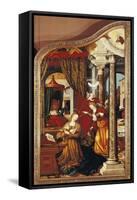 The Annunciation, from Left Panel of Altar of Wettenhausen, 1523-1524-Martin Schaffner-Framed Stretched Canvas