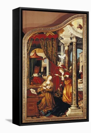 The Annunciation, from Left Panel of Altar of Wettenhausen, 1523-1524-Martin Schaffner-Framed Stretched Canvas