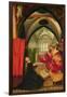 The Annunciation from the Isenheim Altarpiece, Left Hand Wing, circa 1512-16-Matthias Grünewald-Framed Giclee Print