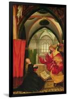 The Annunciation from the Isenheim Altarpiece, Left Hand Wing, circa 1512-16-Matthias Grünewald-Framed Giclee Print