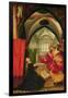 The Annunciation from the Isenheim Altarpiece, Left Hand Wing, circa 1512-16-Matthias Grünewald-Framed Giclee Print