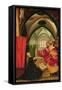 The Annunciation from the Isenheim Altarpiece, Left Hand Wing, circa 1512-16-Matthias Grünewald-Framed Stretched Canvas