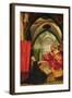 The Annunciation from the Isenheim Altarpiece, Left Hand Wing, circa 1512-16-Matthias Grünewald-Framed Giclee Print