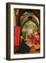 The Annunciation from the Isenheim Altarpiece, Left Hand Wing, circa 1512-16-Matthias Grünewald-Framed Giclee Print