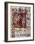 The Annunciation, Historiated Initial "O," Detail of a Page from an Antiphonal, circa 1473-79-Liberale-Framed Giclee Print