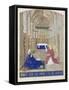 The Annunciation (Hours of Étienne Chevalie)-Jean Fouquet-Framed Stretched Canvas