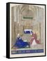 The Annunciation (Hours of Étienne Chevalie)-Jean Fouquet-Framed Stretched Canvas