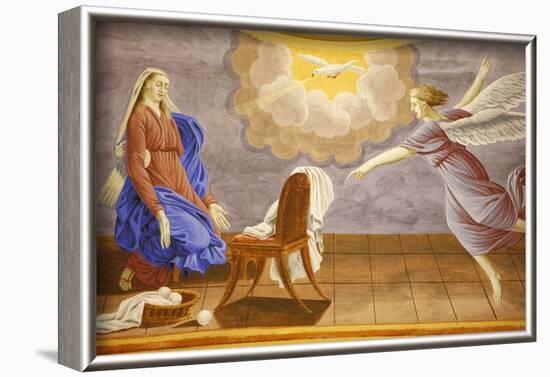 The Annunciation in Saint-Nicolas de Veroce church, Haute Savoie, France-Godong-Framed Photographic Print