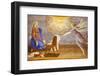 The Annunciation in Saint-Nicolas de Veroce church, Haute Savoie, France-Godong-Framed Photographic Print