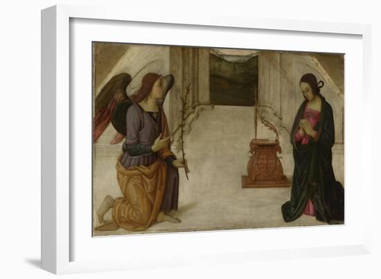 The Annunciation, Late 15th C-Giannicola di Paolo-Framed Giclee Print