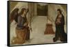 The Annunciation, Late 15th C-Giannicola di Paolo-Framed Stretched Canvas