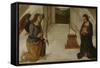 The Annunciation, Late 15th C-Giannicola di Paolo-Framed Stretched Canvas