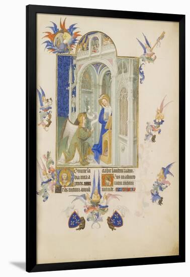 The Annunciation (Les Très Riches Heures Du Duc De Berr)-null-Framed Giclee Print