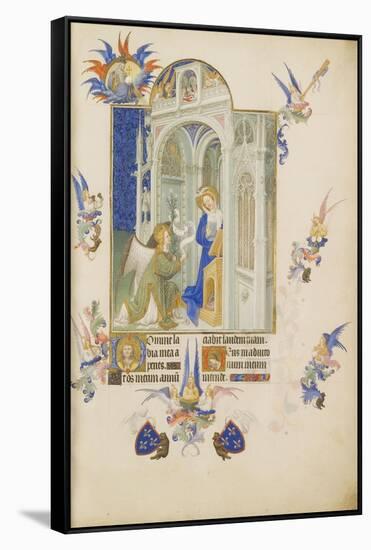 The Annunciation (Les Très Riches Heures Du Duc De Berr)-null-Framed Stretched Canvas