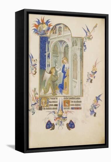 The Annunciation (Les Très Riches Heures Du Duc De Berr)-null-Framed Stretched Canvas