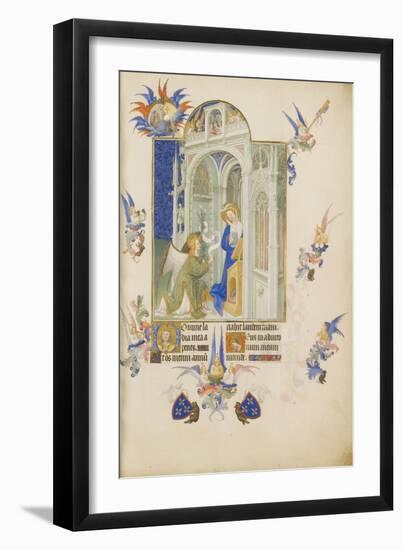 The Annunciation (Les Très Riches Heures Du Duc De Berr)-null-Framed Giclee Print