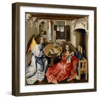 The Annunciation (Mérode Altarpiec), Ca 1428-1432-Robert Campin-Framed Giclee Print