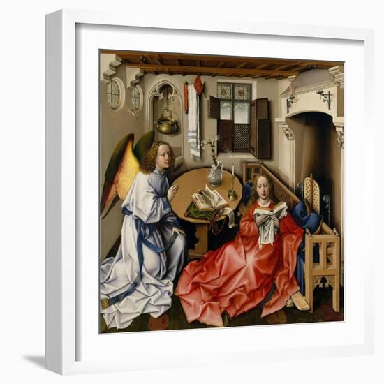 The Annunciation (Mérode Altarpiec), Ca 1428-1432-Robert Campin-Framed Giclee Print