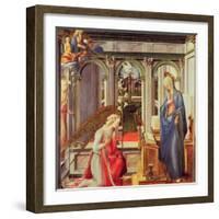 The Annunciation (Oil on Panel)-Fra Filippo Lippi-Framed Giclee Print