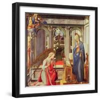 The Annunciation (Oil on Panel)-Fra Filippo Lippi-Framed Giclee Print