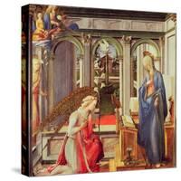 The Annunciation (Oil on Panel)-Fra Filippo Lippi-Stretched Canvas