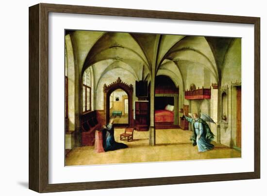 The Annunciation (Oil on Panel)-Hendrik van Steenwyck-Framed Giclee Print