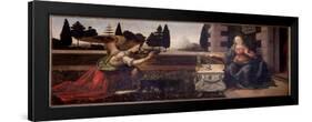 The Annunciation - Oil on Wood, 1472-1475-Leonardo Da Vinci-Framed Giclee Print