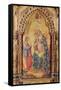 The Annunciation (Part of Polyptych) (Oil on Panel)-Veneziano Lorenzo-Framed Stretched Canvas