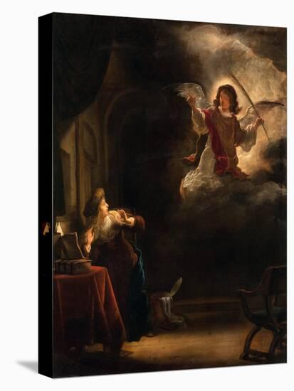 The Annunciation - Peinture De Salomon Koninck (1609-1656) - 1655 - Oil on Canvas - 72,5X61,5 - Hal-Salomon Koninck-Stretched Canvas