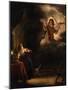 The Annunciation - Peinture De Salomon Koninck (1609-1656) - 1655 - Oil on Canvas - 72,5X61,5 - Hal-Salomon Koninck-Mounted Giclee Print
