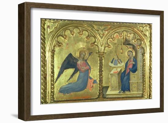 The Annunciation, Polytych Depicting the Lives of the Saints, the Salone Del II Piano, 1353-63-Giovanni Da Milano-Framed Giclee Print