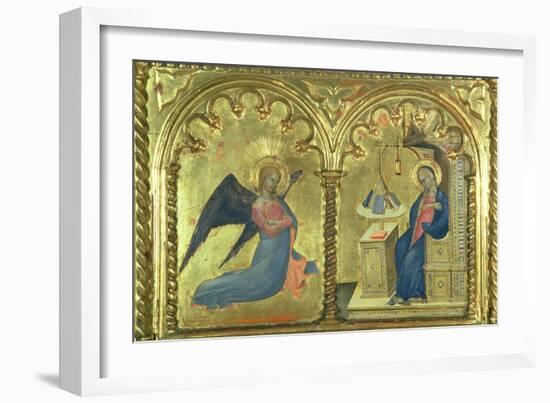 The Annunciation, Polytych Depicting the Lives of the Saints, the Salone Del II Piano, 1353-63-Giovanni Da Milano-Framed Giclee Print