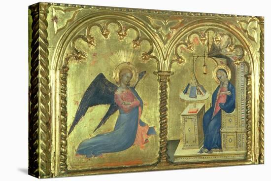 The Annunciation, Polytych Depicting the Lives of the Saints, the Salone Del II Piano, 1353-63-Giovanni Da Milano-Stretched Canvas