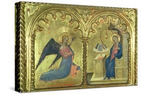 The Annunciation, Polytych Depicting the Lives of the Saints, the Salone Del II Piano, 1353-63-Giovanni Da Milano-Stretched Canvas