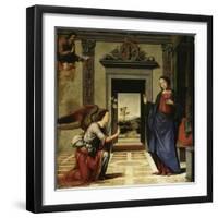 The Annunciation (Predella Detail)-Benvenuto di Giovanni-Framed Giclee Print