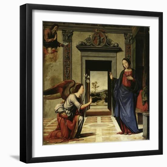 The Annunciation (Predella Detail)-Benvenuto di Giovanni-Framed Giclee Print