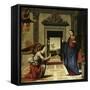 The Annunciation (Predella Detail)-Benvenuto di Giovanni-Framed Stretched Canvas