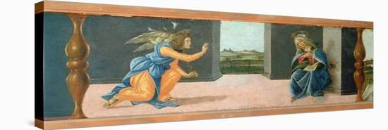 The Annunciation, Predella Panel from the Altarpiece of St Mark, C.1488-90-Sandro Botticelli-Stretched Canvas